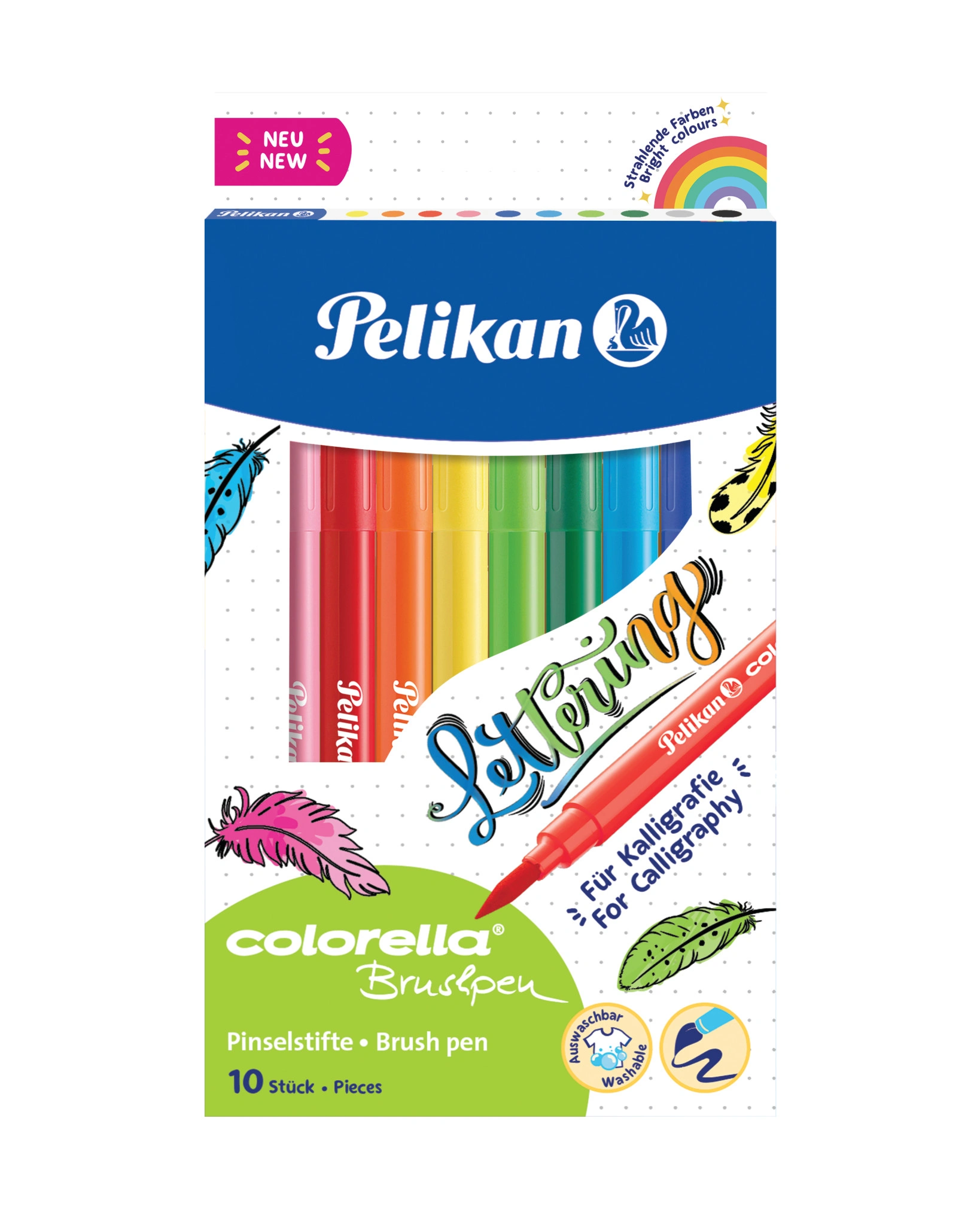 Pelikan Fasermaler colorella brushpen, 10er Kartonetui (EAN: 4012700814579)