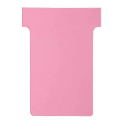 nobo T-Karten, Größe 2 / 60 mm, 170 g/qm, pink (EAN: 5016812389054)