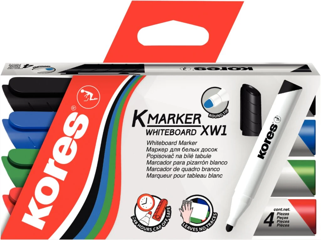 Kores Whiteboard-Marker "K MARKER", rot (EAN: 9023800208378)