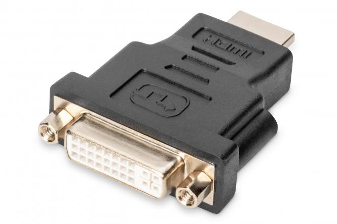 DIGITUS HDMI Adapter, HDMI-A - DVI-I, schwarz (EAN: 4016032296195)