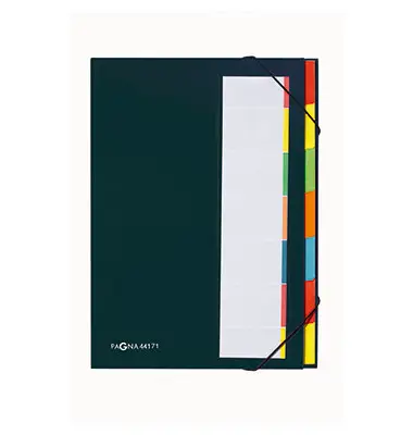 PAGNA Ordnungsmappe DESKORGANIZER Color, 7 Fächer, schwarz (EAN: 4013951006218)