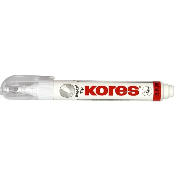 Kores Korrekturstift "Metal Tip", weiß, Inhalt: 10 g (EAN: 9023800833013)