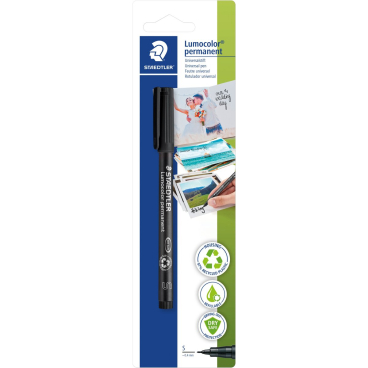 STAEDTLER Lumocolor Fotomarker permanent, schwarz, Blister (EAN: 4007817069943)