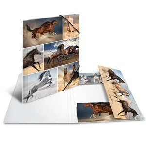HERMA Eckspannermappe "Pferde", aus Karton, DIN A4 (EAN: 4008705192095)