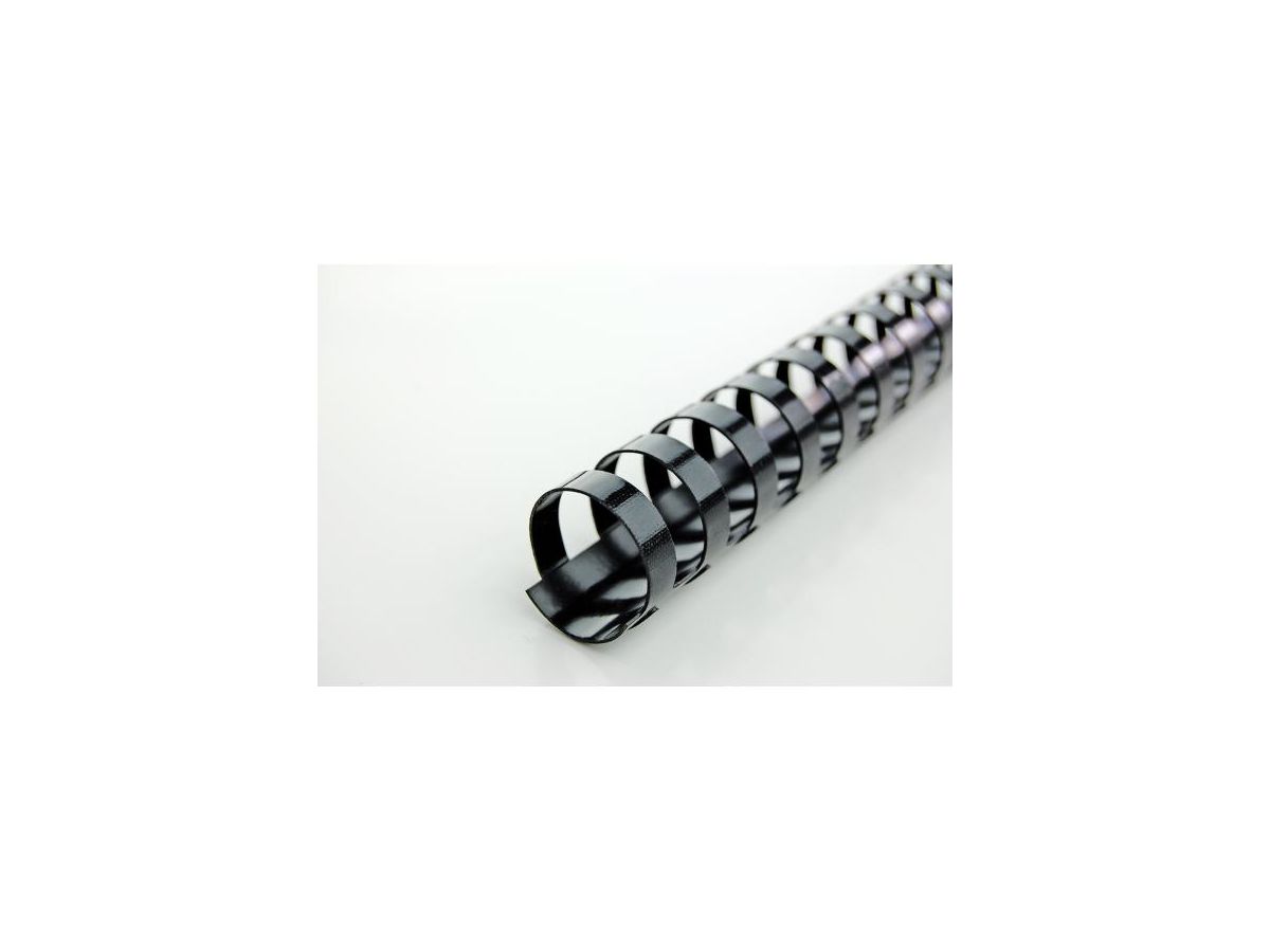 GBC Plastikbinderücken, DIN A5, 14 Ringe, 12 mm, schwarz (EAN: 5028252002332)