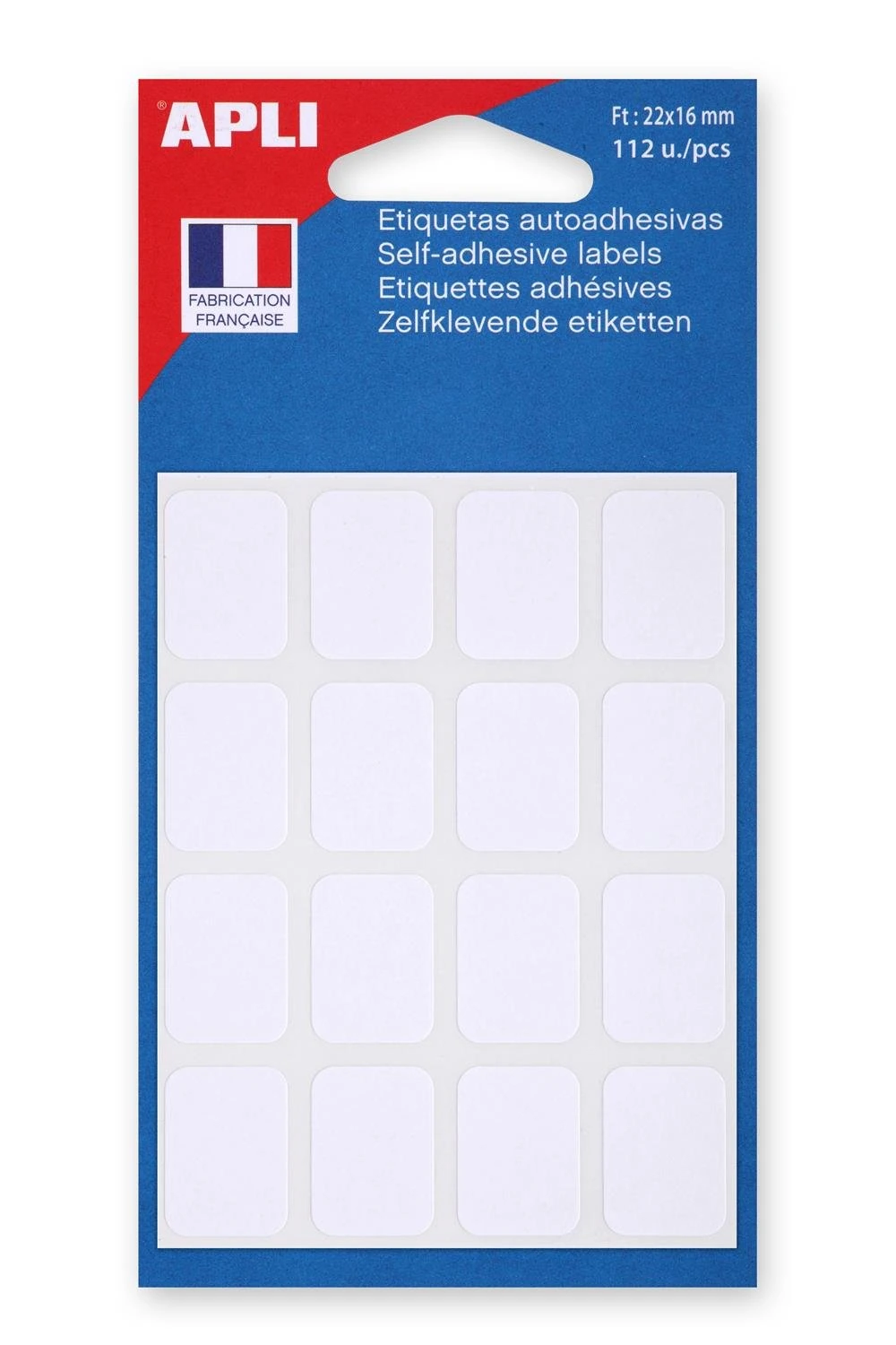 APLI Vielzweck-Etiketten, 16 x 22 mm, weiß (EAN: 3270241119077)