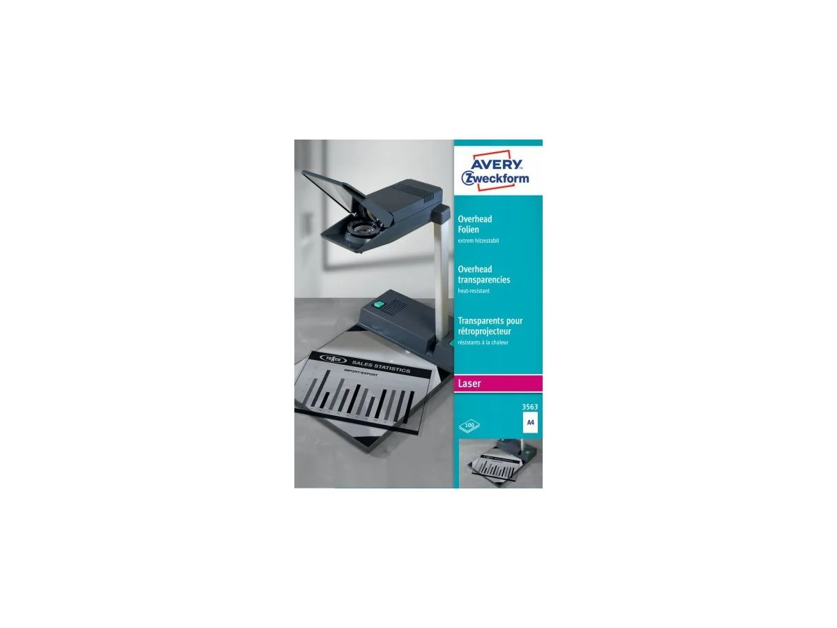 AVERY Zweckform OHP-Folien A4, klar, 0,13 mm, (EAN: 4004182035634)