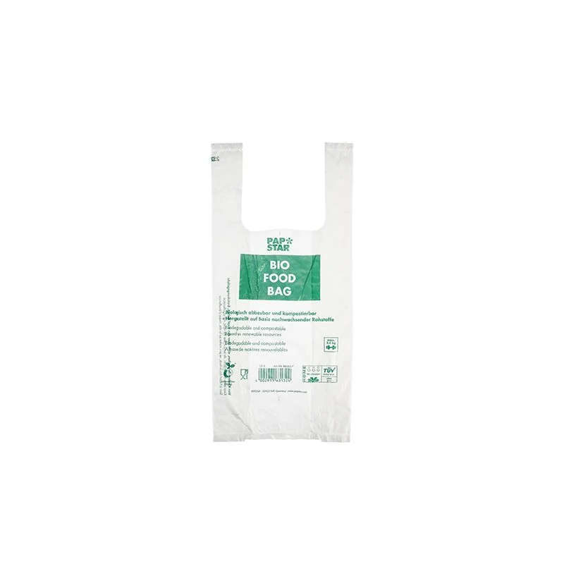 PAPSTAR Hemdchen-Tragetasche, aus Bio-Folie, transparent (EAN: 4002911882979)