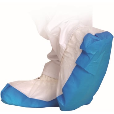 HYGOSTAR PP-Überschuh "HYGOMAT" mit CPE-Sohle, weiß/blau (EAN: 4015544286106)