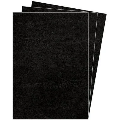 Fellowes Deckblatt Delta, Lederstruktur, DIN A3, schwarz (EAN: 0077511537448)