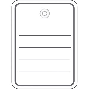 HERMA Stückwarenanhänger, 48 x 65 mm, mit Öse/Faden/Splint (EAN: 4008705068420)