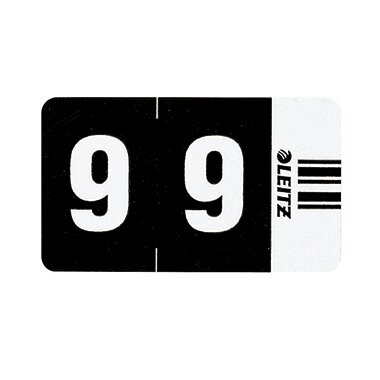 LEITZ Ziffernsignal Orgacolor "9", auf Rolle, schwarz (EAN: 4002432313945)