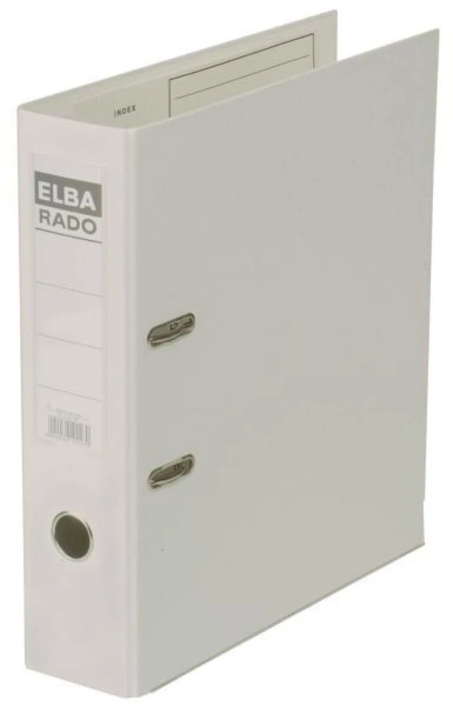 ELBA Ordner rado plast, Rückenbreite: 80 mm, weiß (EAN: 4002030101470)