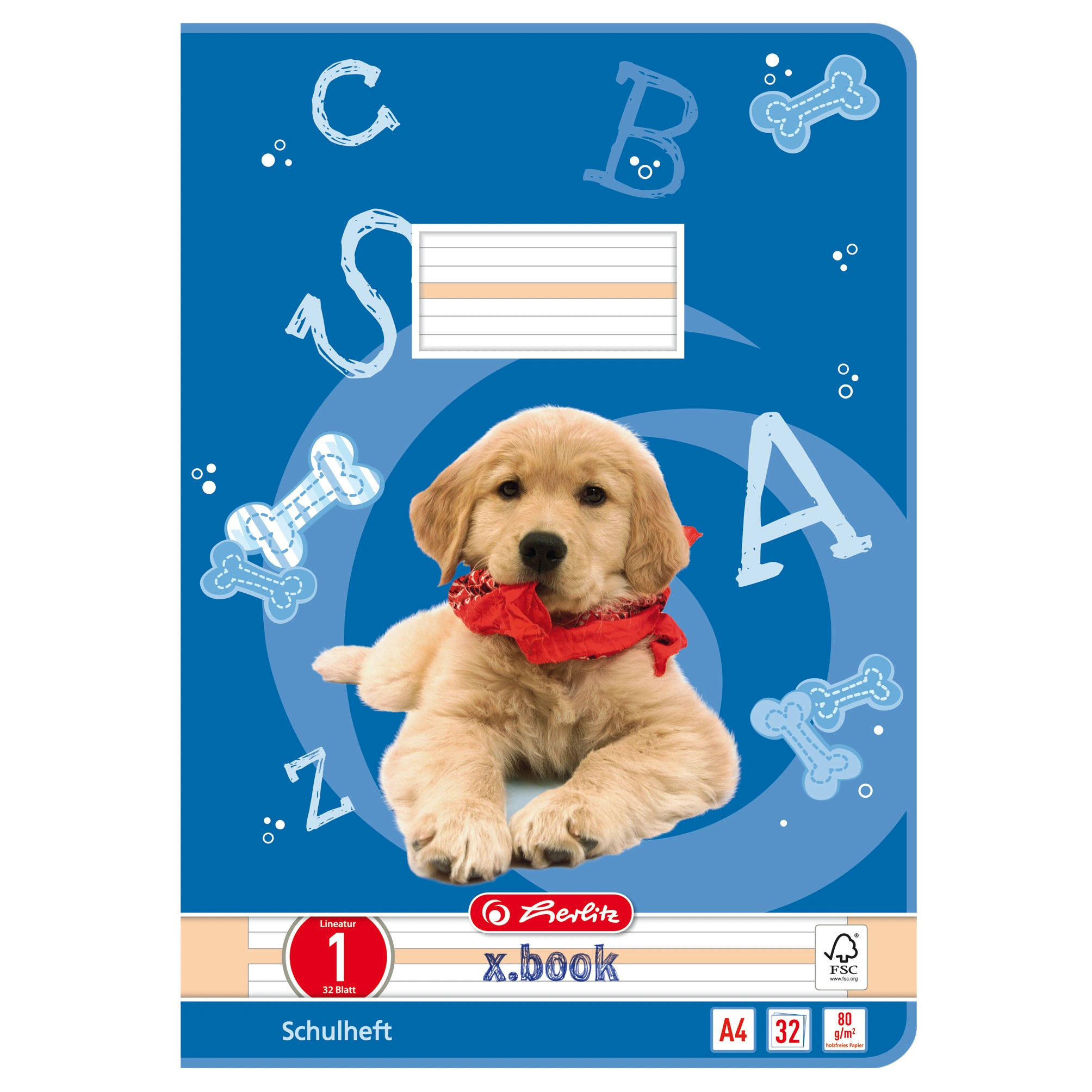 herlitz Schulheft x.book, DIN A4, Lineatur 1 / liniert (EAN: 4008110283548)