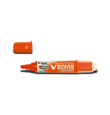 PILOT Whiteboard-Marker V BOARD MASTER, Keilspitze, orange (EAN: 4902505355905)
