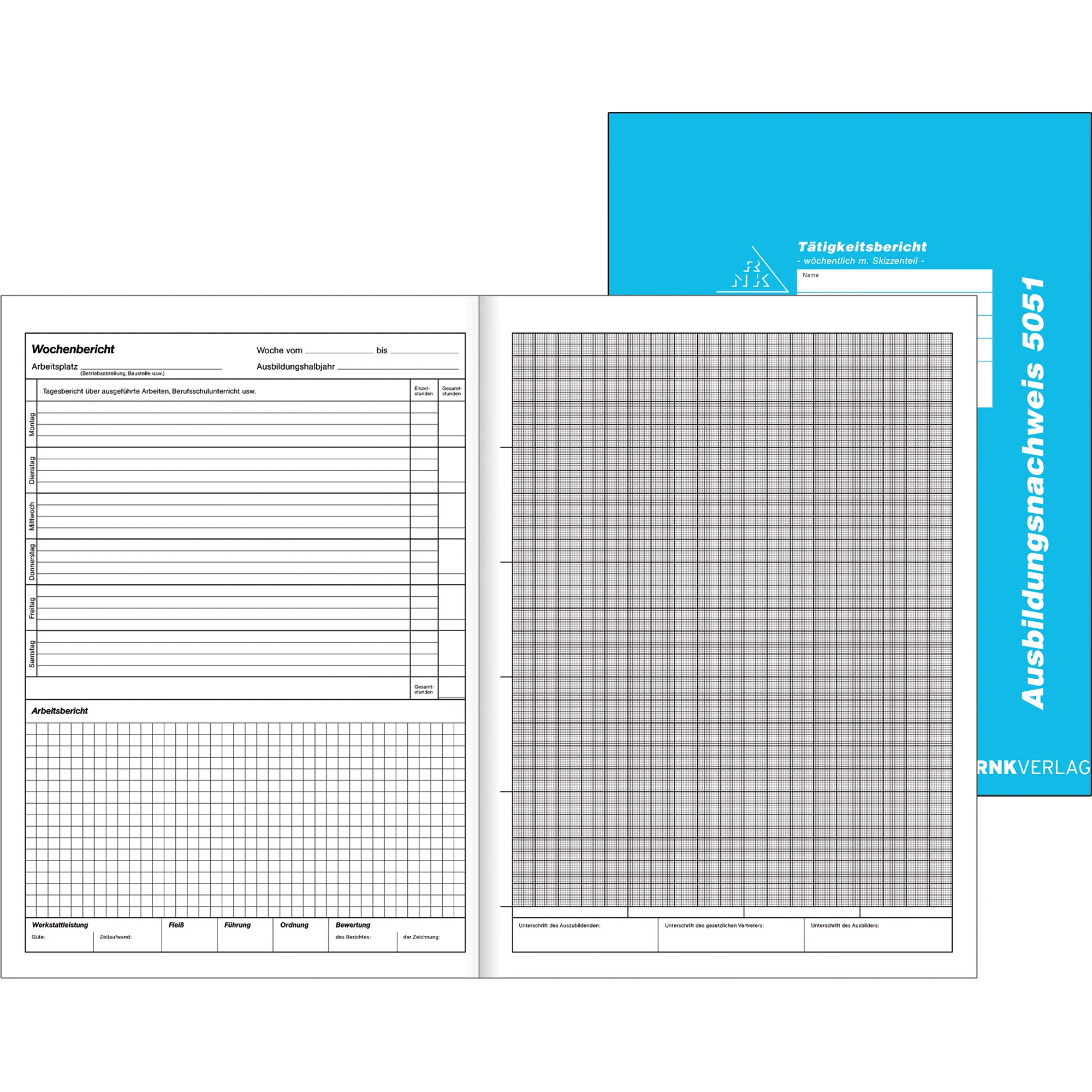RNK Verlag Ausbildungsnachweis-Heft, wöchentlich, DIN A4 (EAN: 4002871505109)