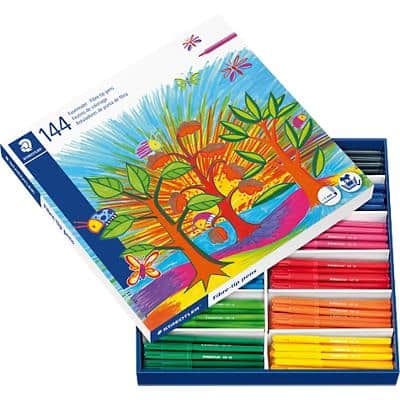 STAEDTLER Fasermaler Noris, 144er Schulbox (EAN: 4007817325025)