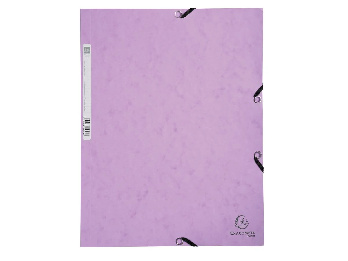 EXACOMPTA Eckspannermappe Aquarel, A4, Karton, malve (EAN: 3130630555353)