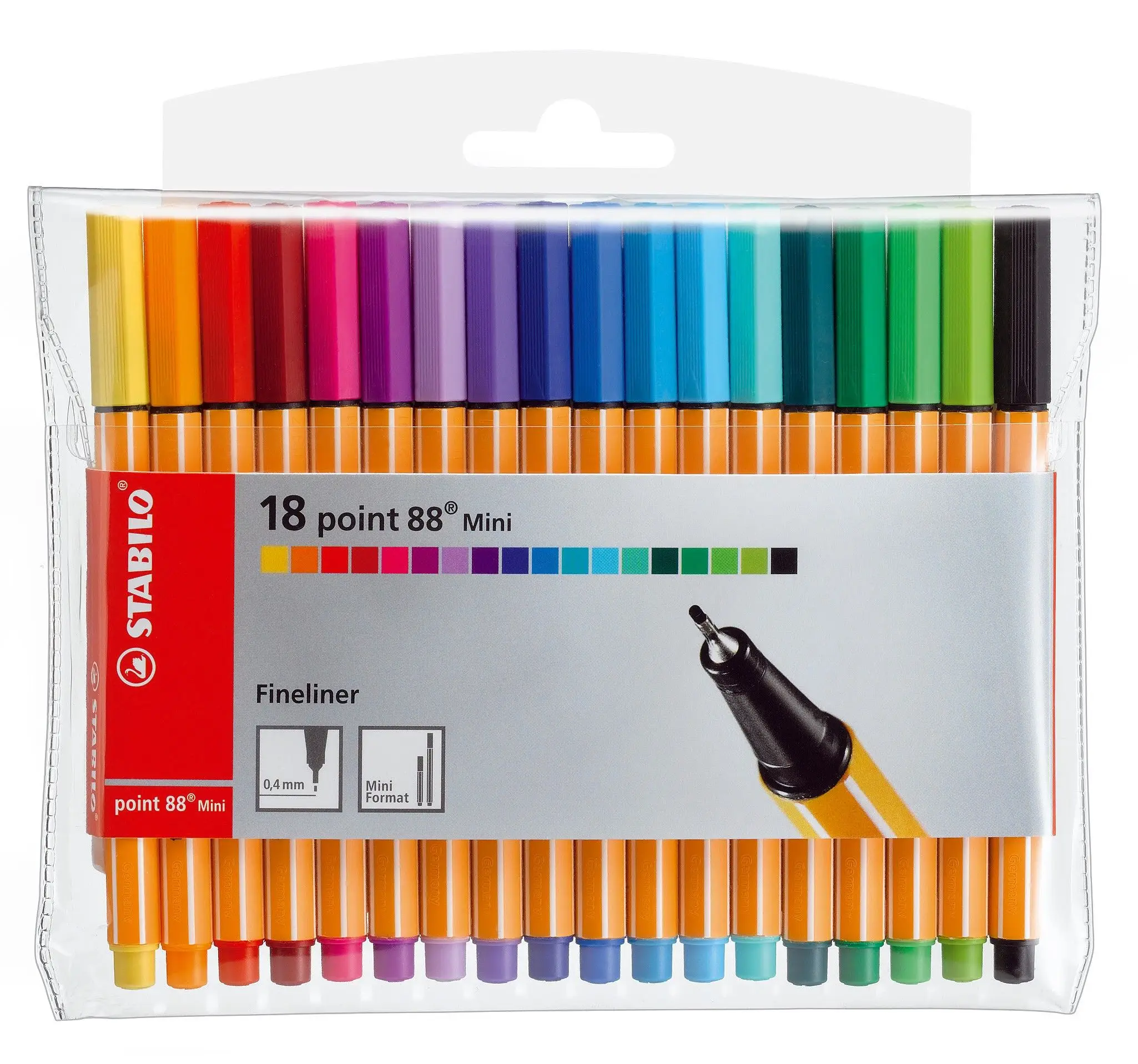 STABILO Fineliner point 88 Mini, 18er Kunststoffetui (EAN: 4006381367233)