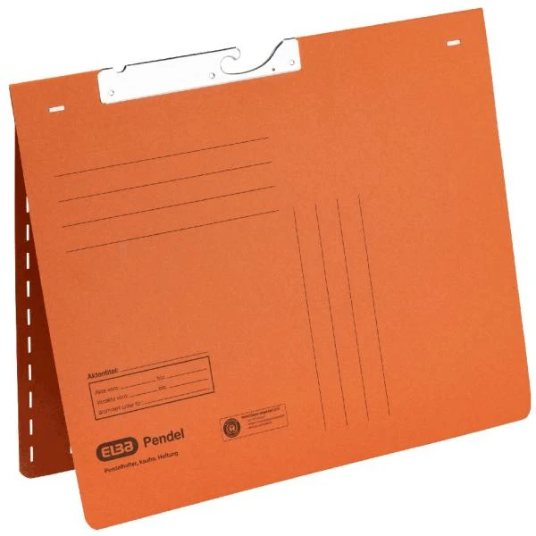 ELBA Pendelhefter, DIN A4, Manilakarton, 320 g/qm, orange (EAN: 4002030901247)