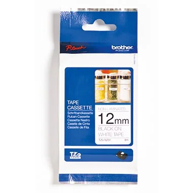 brother TZe-Tape TZe-N231 Schriftbandkassette,, schwarz/weiß (EAN: 4977766691833)