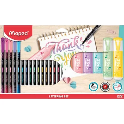 Maped Handlettering-Set, 22er Set (EAN: 3154149837199)