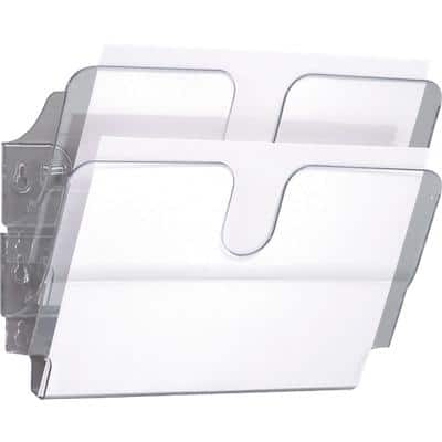 DURABLE Wand-Prospekthalter-Set "FLEXIPLUS 2", A4, 2 Fächer (EAN: 7318089014409)