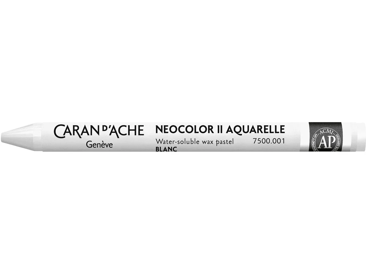 CARAN D'ACHE Aquarell-Wachsmalstift NEOCOLOR II, weiß (EAN: 7610186271540)