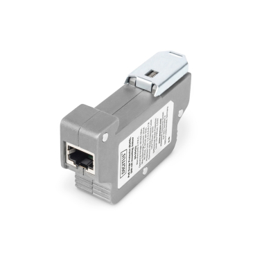 DIGITUS PoE Überspannungsschutz (RJ45), DIN-Schienenmontage (EAN: 4016032473053)