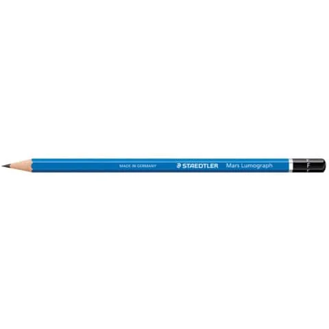 STAEDTLER Bleistift Mars Lumograph, Härtegrad: 4H, blau (EAN: 4007817104255)