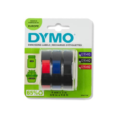 DYMO Prägeband 3D, 9 mm x 3 m, sortiert, glänzend (EAN: 3501170847756)