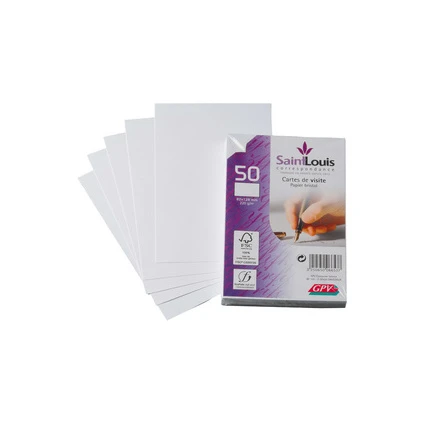 GPV Visitenkarten, 82 x 128 mm, weiß (EAN: 3250650066537)