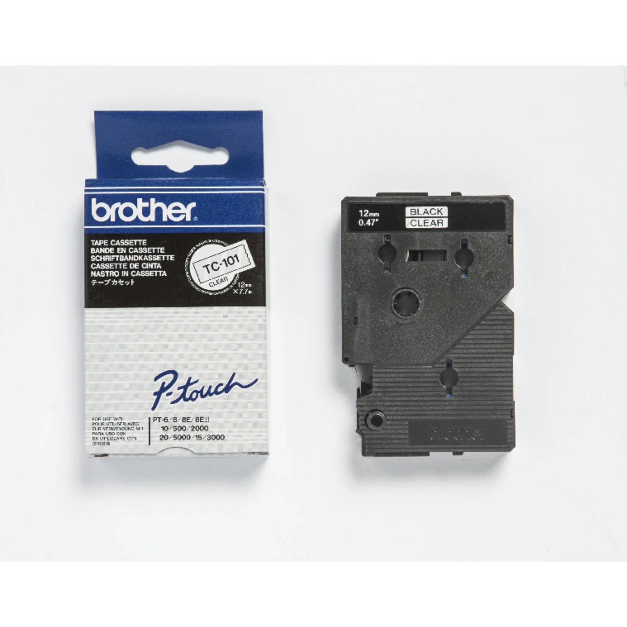 brother TC-Tape TC-101 Schriftbandkassette, Bandbreite: 12mm (EAN: 4977766050487)