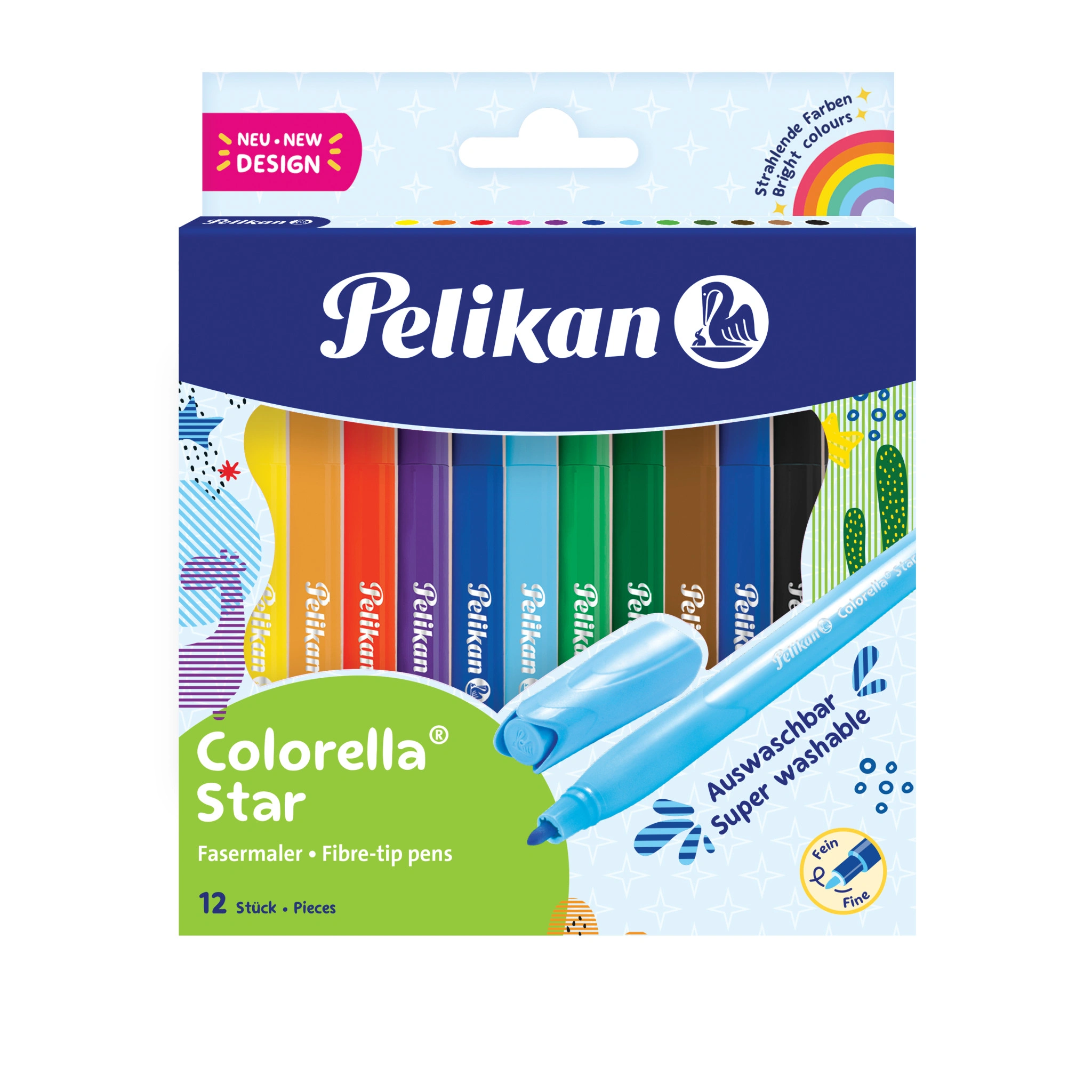 Pelikan Fasermaler colorella star, 12er Kartonetui (EAN: 4012700822307)