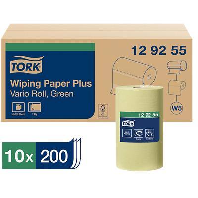 TORK Mehrzweck-Putzrolle, 2-lagig, grün, 55 m - stark (EAN: 7310791161709)