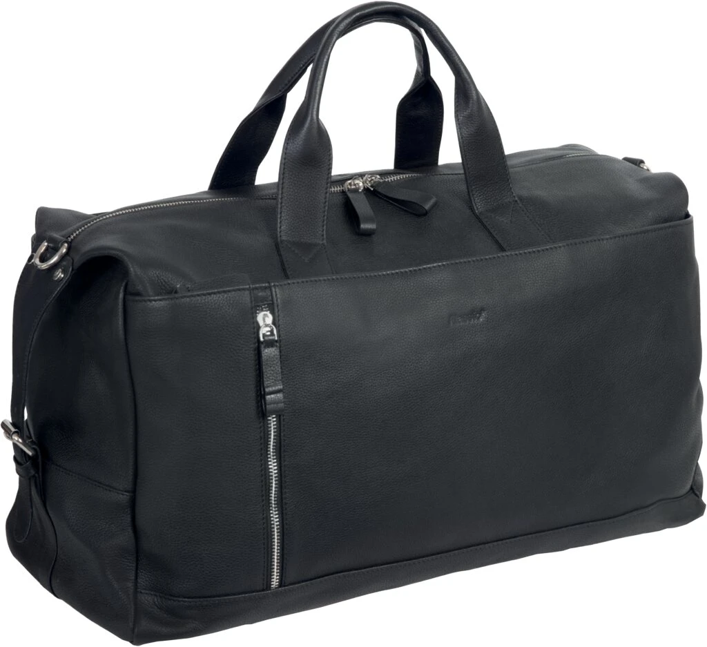 Alassio Reisetasche "Weekender TORO", aus Leder, schwarz (EAN: 4021068470334)