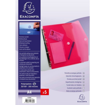 EXACOMPTA Dokumententasche, DIN A4, PP, farbig sortiert (EAN: 3130631573806)
