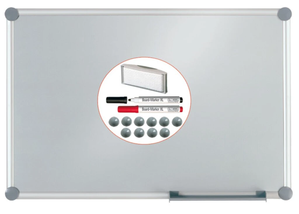 MAUL Weißwandtafel 2000 MAULpro Komplett-Set silver, silber (EAN: 4002390033473)