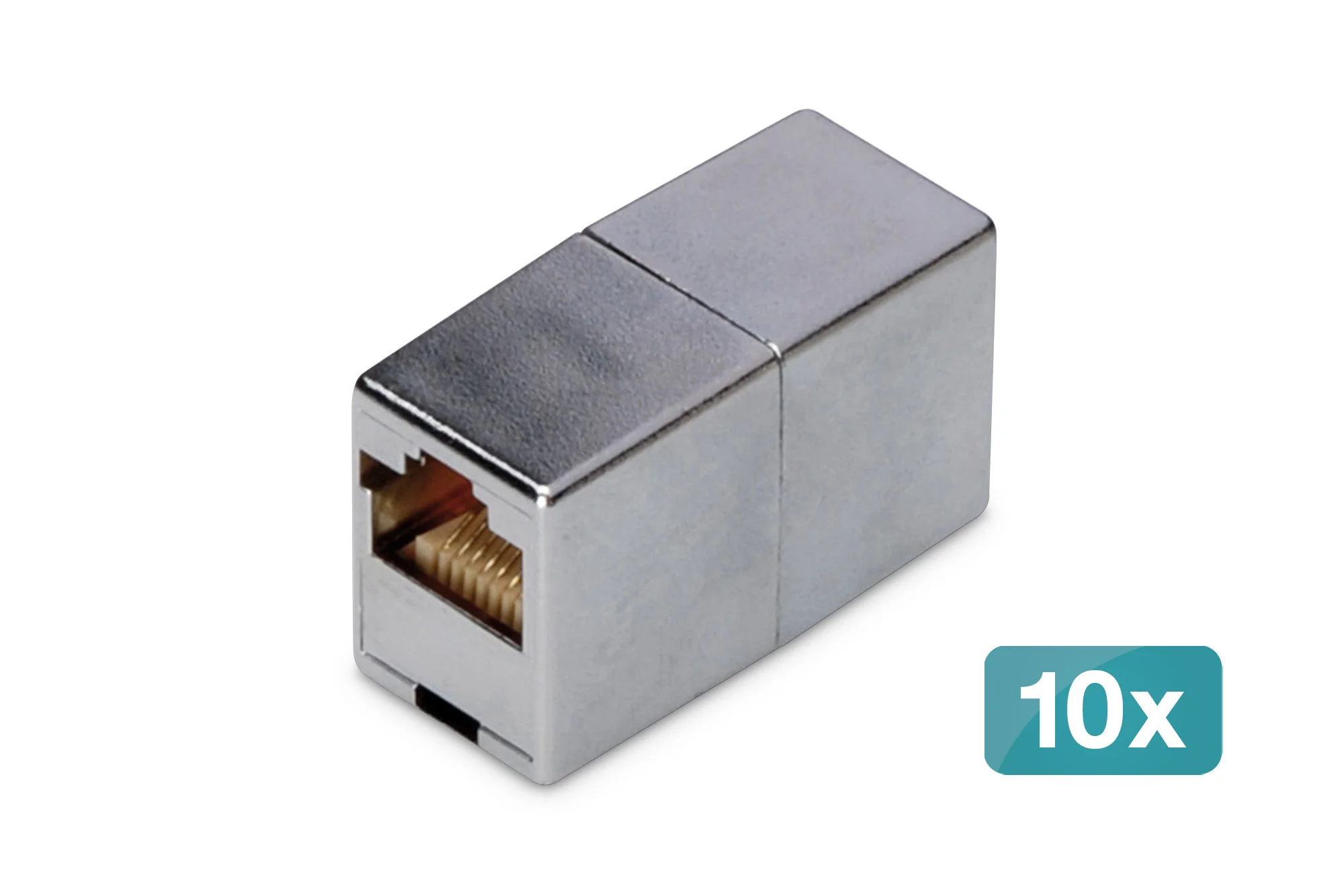 DIGITUS RJ45 Modular Kupplung Kat.5e, geschirmt, 10er Set (EAN: 4016032495055)