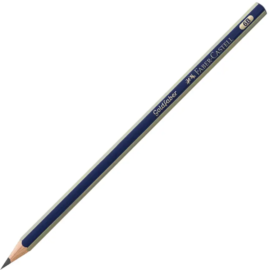 FABER-CASTELL Bleistift GOLDFABER, sechseckig, Härtegrad: 6B (EAN: 4005401125068)