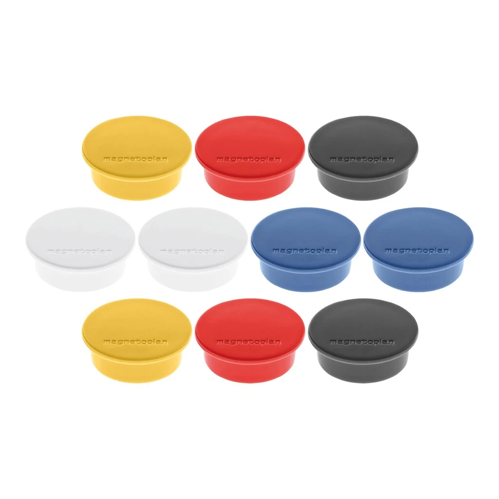magnetoplan Discofix Rundmagnet "color", farbig sortiert (EAN: 4013695057637)
