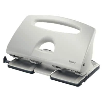 LEITZ Doppellocher, Stanzleistung: 40 Blatt, grau (EAN: 4002432316793)