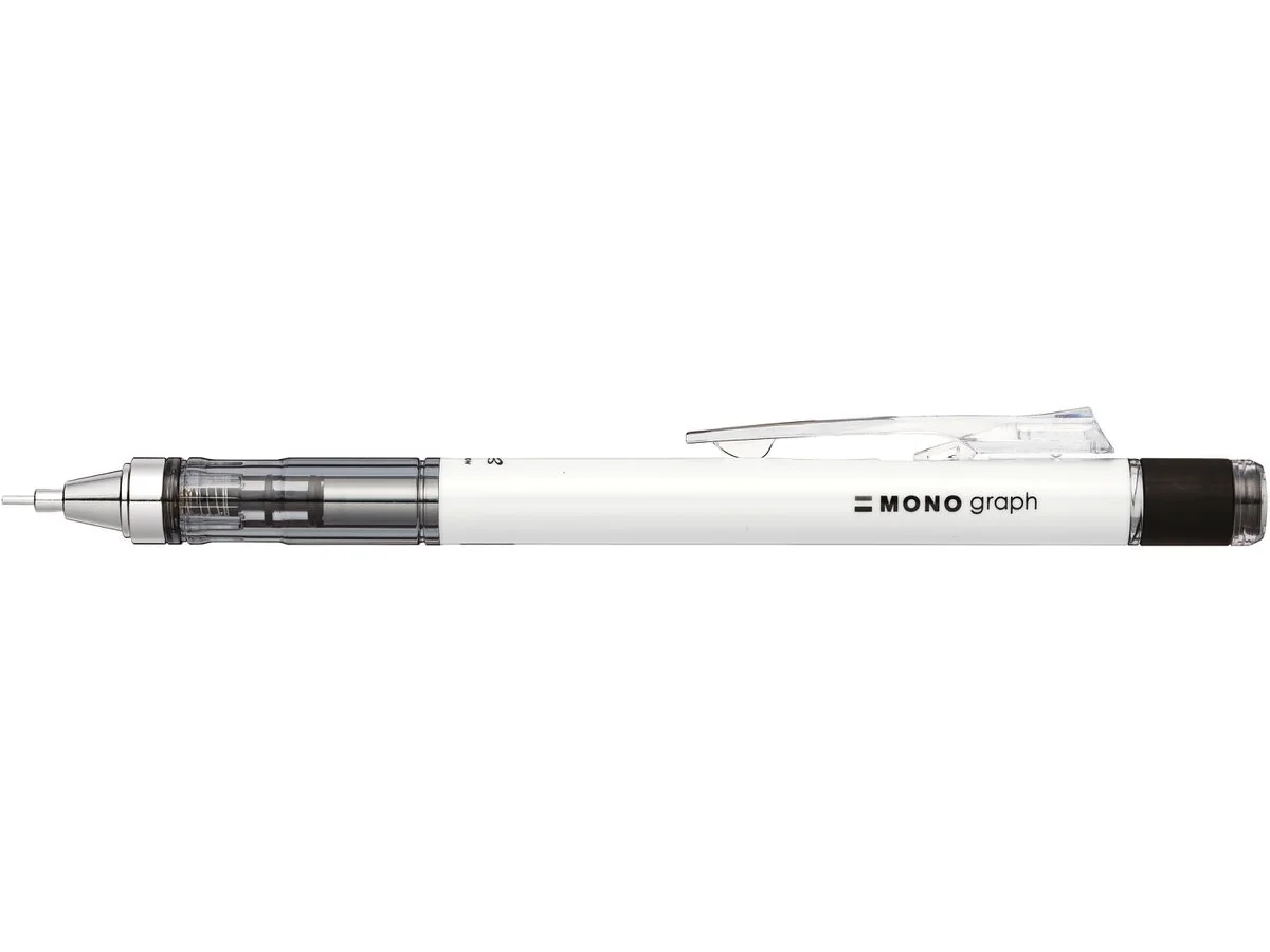 Tombow Druckbleistift "MONO graph", 0,7 mm, weiß (EAN: 4901991545883)