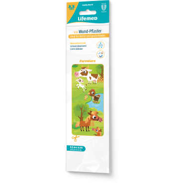 Lifemed Kinder-Wund-Pflaster "Farmtiere", 500 mm x 60 mm (EAN: 4251594211006)