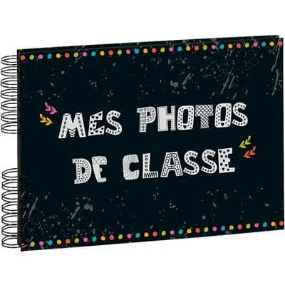 EXACOMPTA Foto-Spiralalbum Mes Photos de classe, schwarz (EAN: 3130630160106)