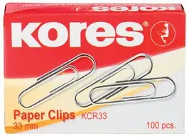 Kores Büroklammern, 33 mm, verzinkt (EAN: 9023800430113)