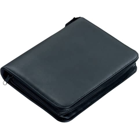 Alassio Ringbuchmappe "LUINO", A5, Lederimitat, schwarz (EAN: 4021068300068)