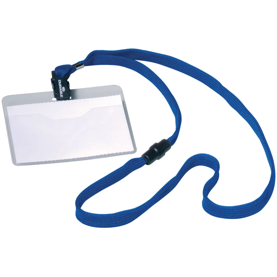 DURABLE Namensschild, mit Textilband, 90 x 60 mm, dunkelblau (EAN: 4005546800189)