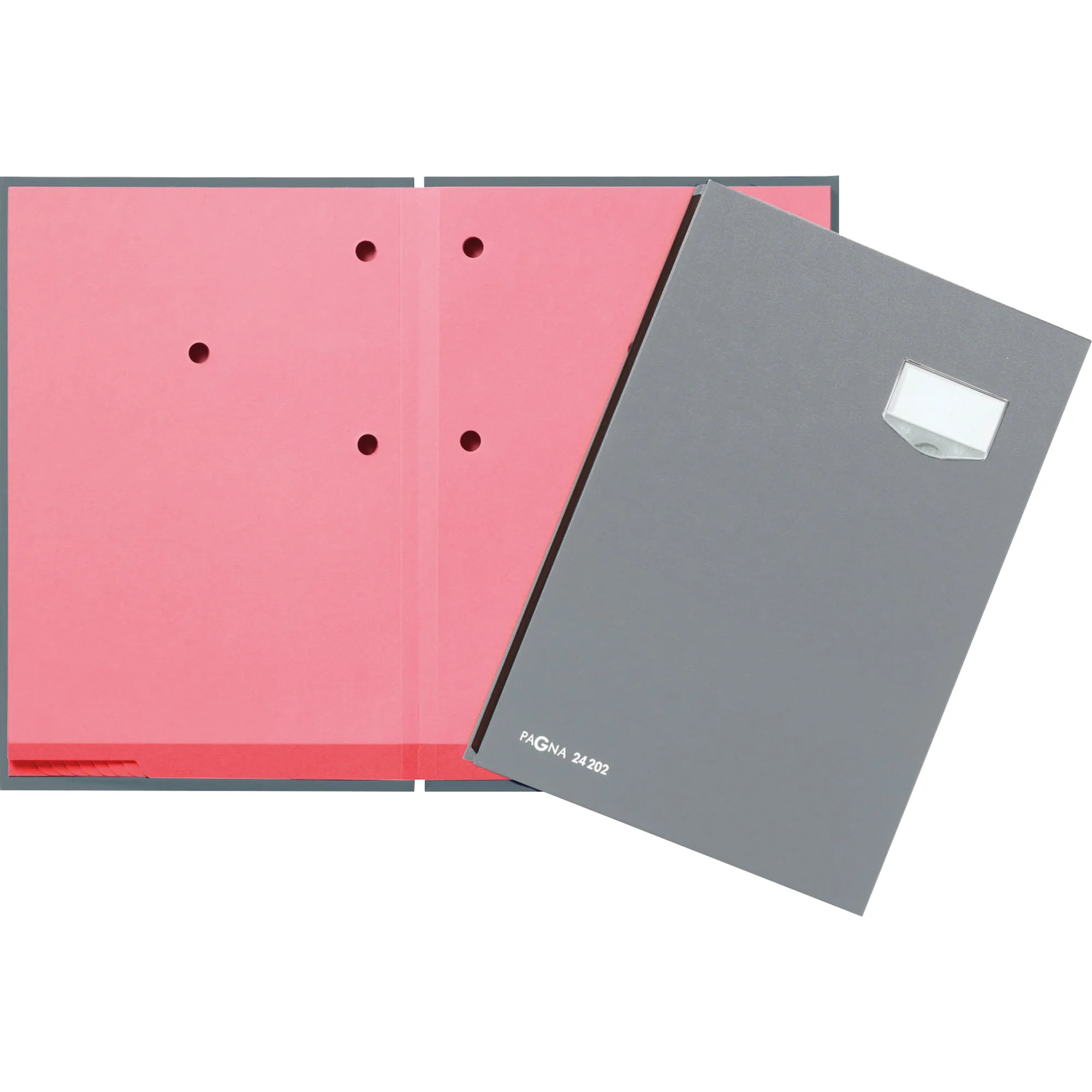 PAGNA Unterschriftenmappe "DE LUXE", DIN A4, 20 Fächer, grau (EAN: 4013951001015)