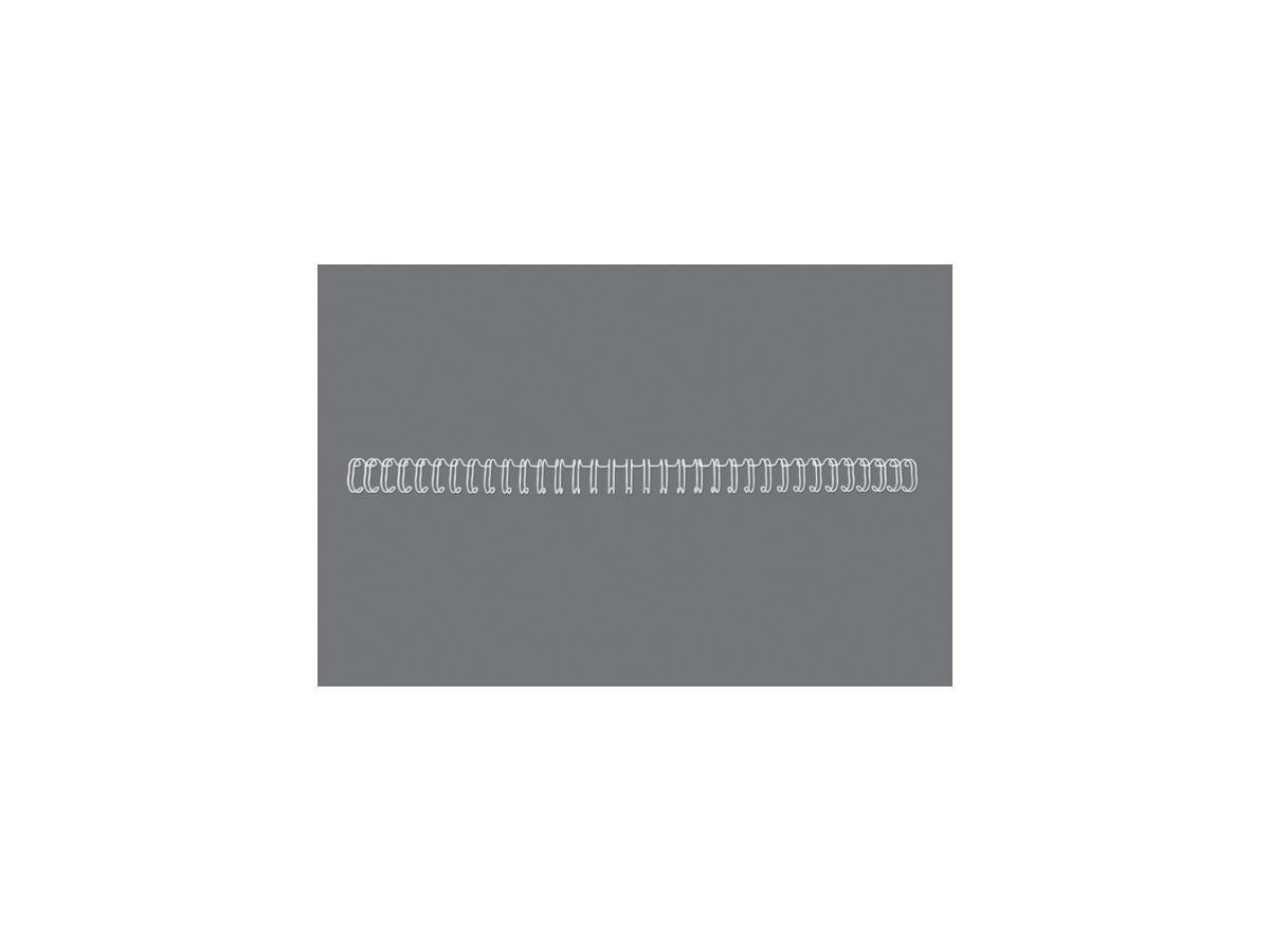 GBC Drahtbinderücken WireBind, A4, 34 Ringe, 11 mm, weiß (EAN: 5019577190330)